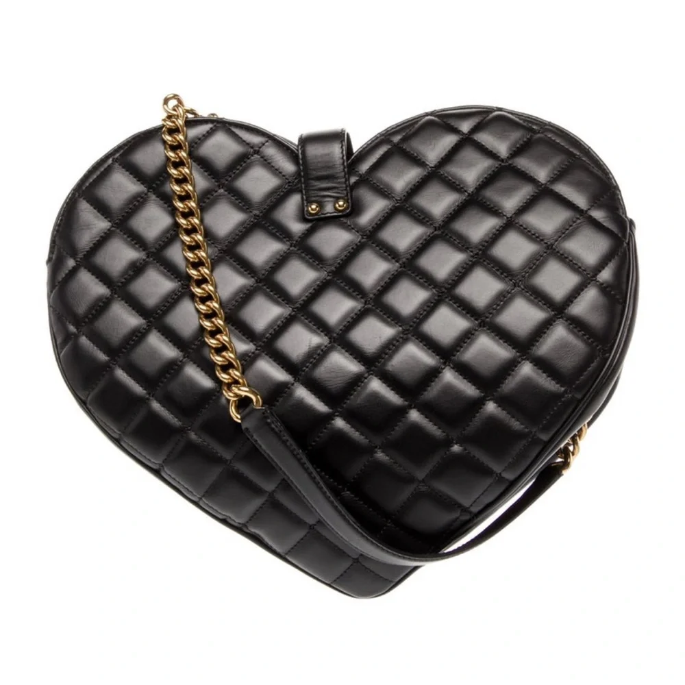 Dolce & Gabbana Black Quilted Heart Bag RARE!! - Picture 4 of 6